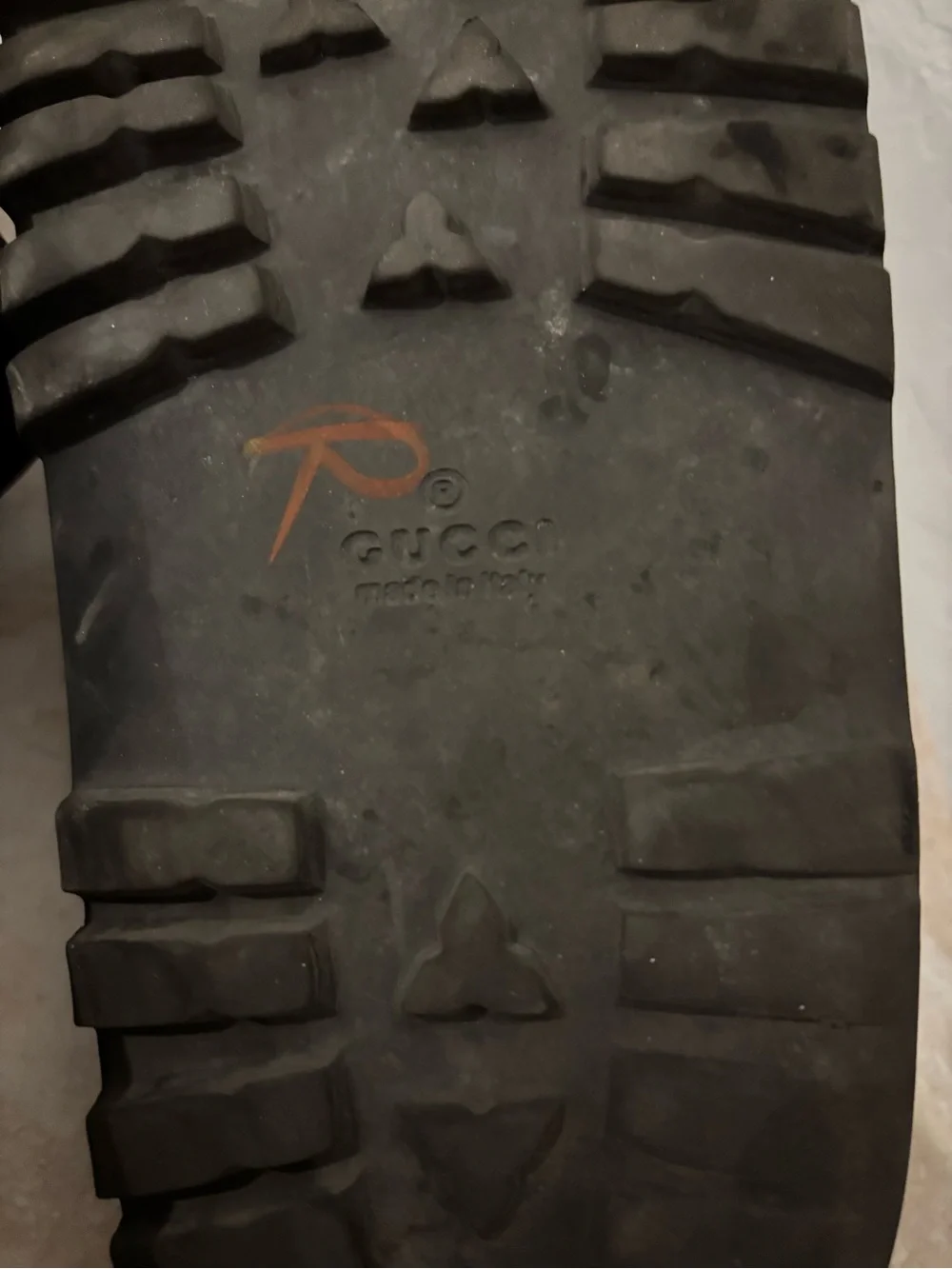 Gucci Men's Black Slide Sandals